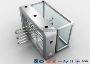 Double Anti - Clipping Waist Height Turnstiles AC220V With Stepping Driver Motor Manufactures