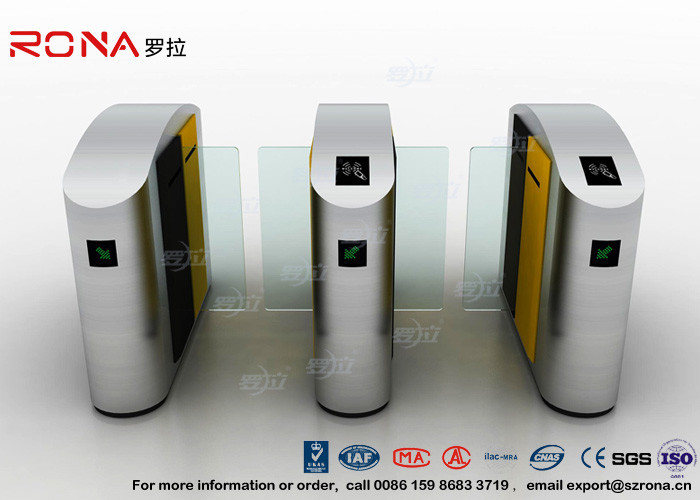  Turnstile Barrier Gate Waist Height RFID Turnstile Security Systems Automatic Flap Barrier Turn Style Door Manufactures