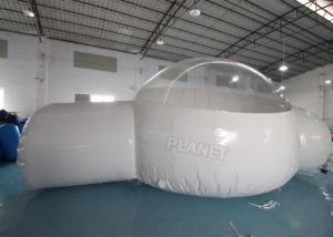  Half Clear 4m Dome Inflatable Bubble Lodge With Silent Blower Manufactures