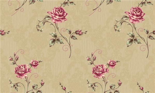 Quality Textured Flower Decorative Wall Coverings For Bedchamber / Sitting Room for sale