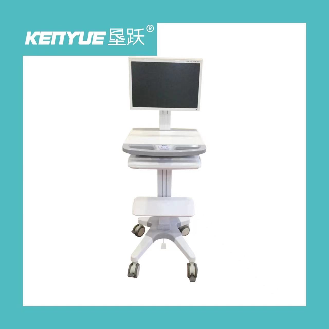 Buy cheap Hospital Medical Furniture Computer RV With Four Wheels White from wholesalers