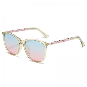  Women'S Large Metal Sunglasses Anti Ultraviolet Anti Reflective CE Manufactures