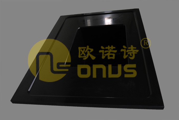 China Damp proofing black color drop In sinks epoxy resin science lab furniture on sale