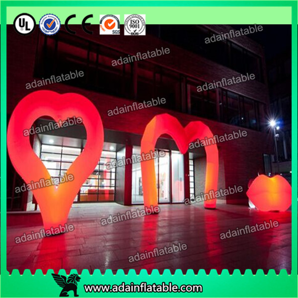 Valentine'S Day Decorative Inflatable Lighting Balloon Colorful Love Letters Shaped Manufactures