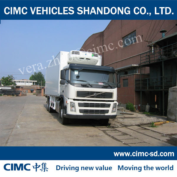 China VOLVO CHASSIS Thermo King Refrigerator and Insulated van box truck tow truck for sale on sale