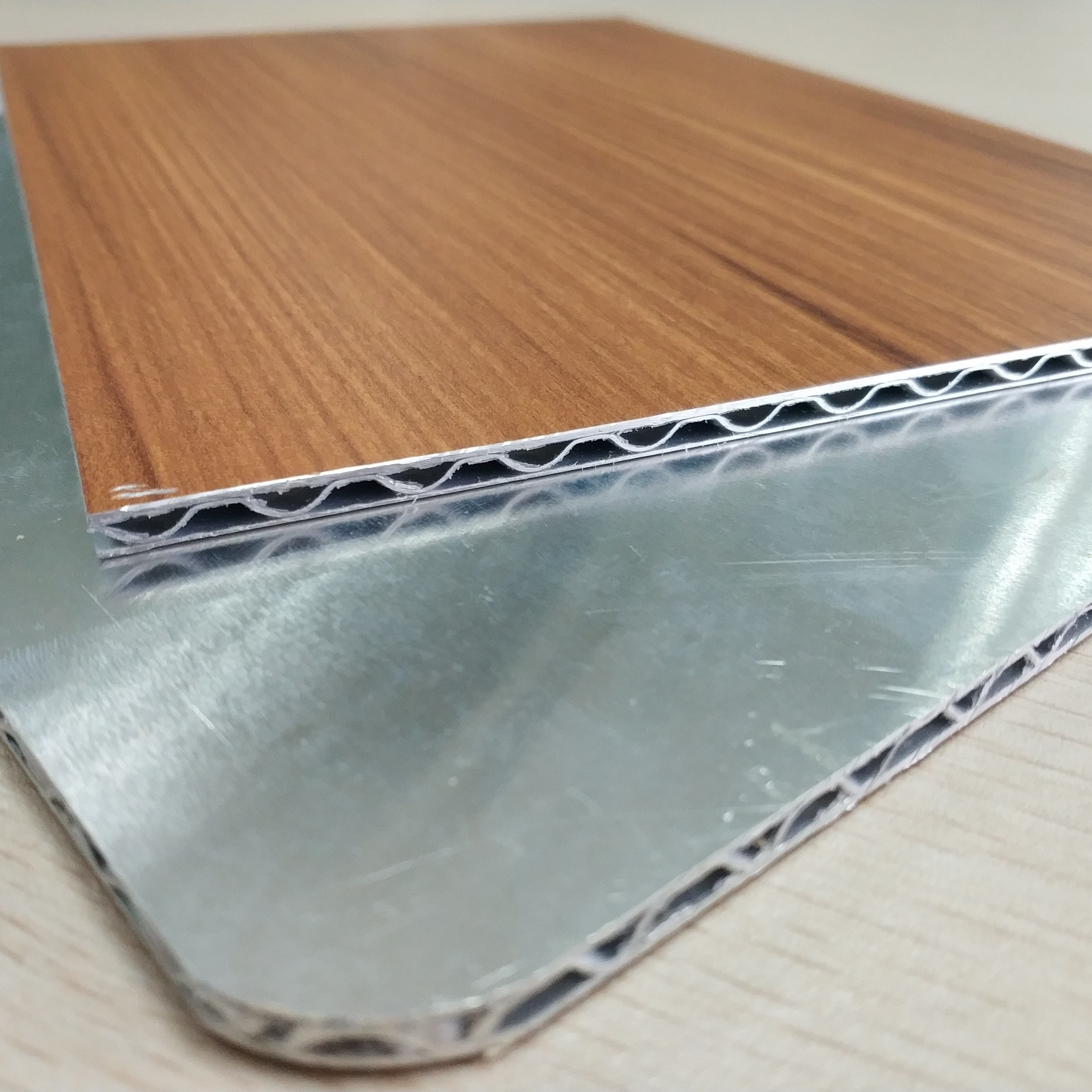  Wooden Marble Series PVDF Aluminum Composite Panel , Aluminium Core Panel Manufactures
