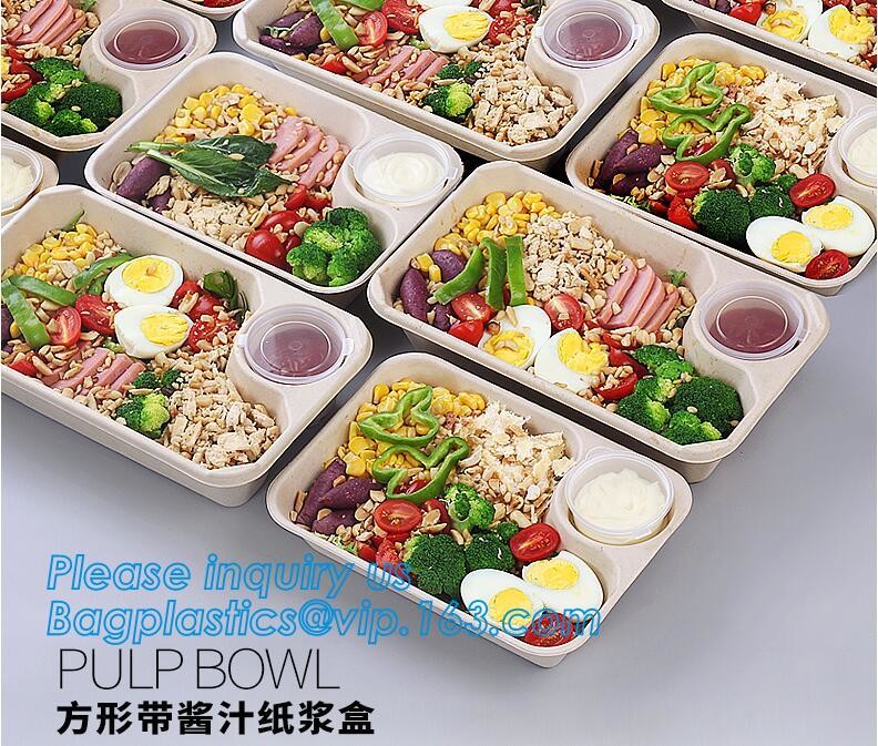 Disposable Plastic 4 Compartment Food Thermal Lunch Container Box,Plastic Takeaway Food Box with conjoined cover bagease