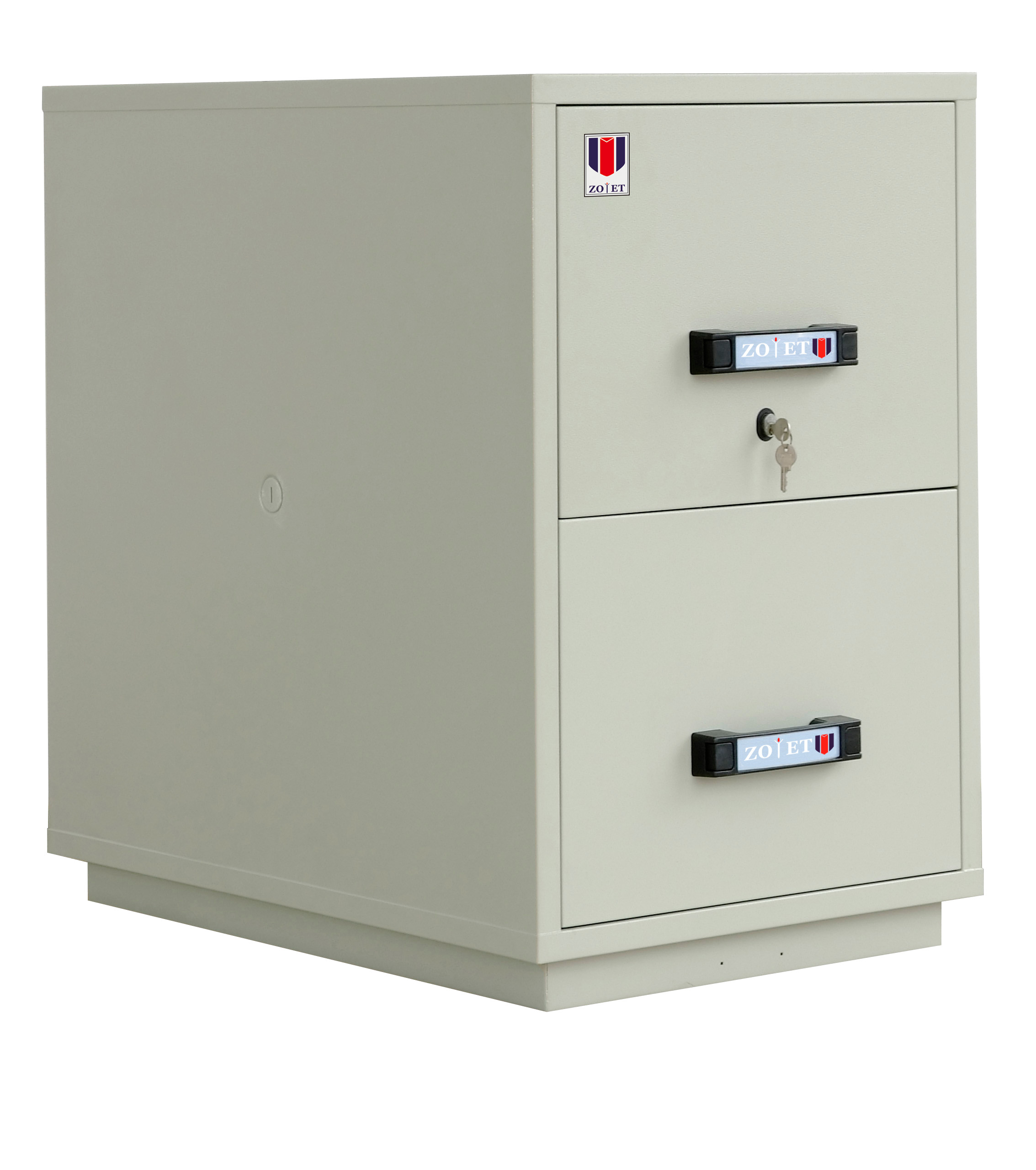 China Fire Resistant Filing Cabinets , 2 Drawer Fireproof File Cabinets For Documents on sale