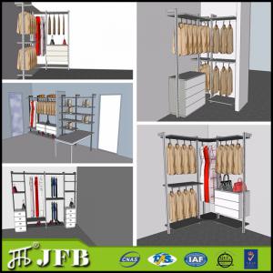 China aluminum  profile for wardrobe diy installation bedroom sets with shoes rack on sale