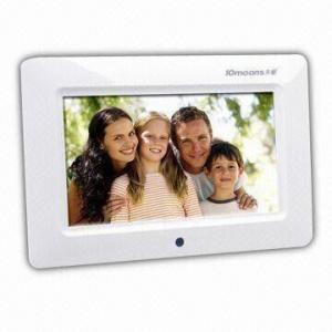  7-inch Digital Photo Frame with 480 x 234 Pixels Resolution and Full-functional Remote Control Manufactures
