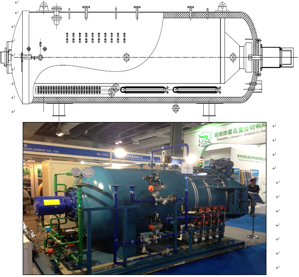  Large Industrial CE Composite Autoclave φ 1.6MX6M For Carbon Fiber Manufactures