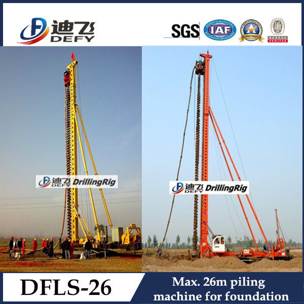 China 26m Depth DFLS-26 Rotary Hydraulic Piling Rig Manufacturer on sale