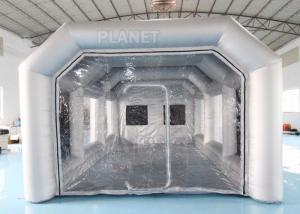  7x4x3m Carbon Filter Paint Inflatable Spray Booth / Portable Car Spray Booth Tent Manufactures
