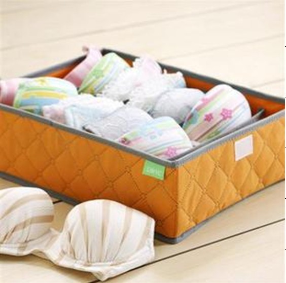 China Non-woven underware storage box with lid many colors on sale