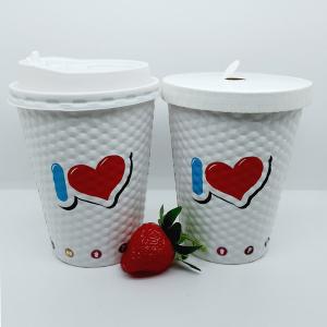 China Recyclable 16 Oz Paper Cups With Lids , Biodegradable Paper Coffee Cups on sale