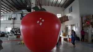  3.5m Height Apple Shaped Balloons Pantone Color Matched Printing Large Manufactures