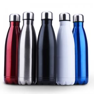 China Insulated Stainless Steel Water Bottle , Cola Shape Vacuum Sport Bottle on sale