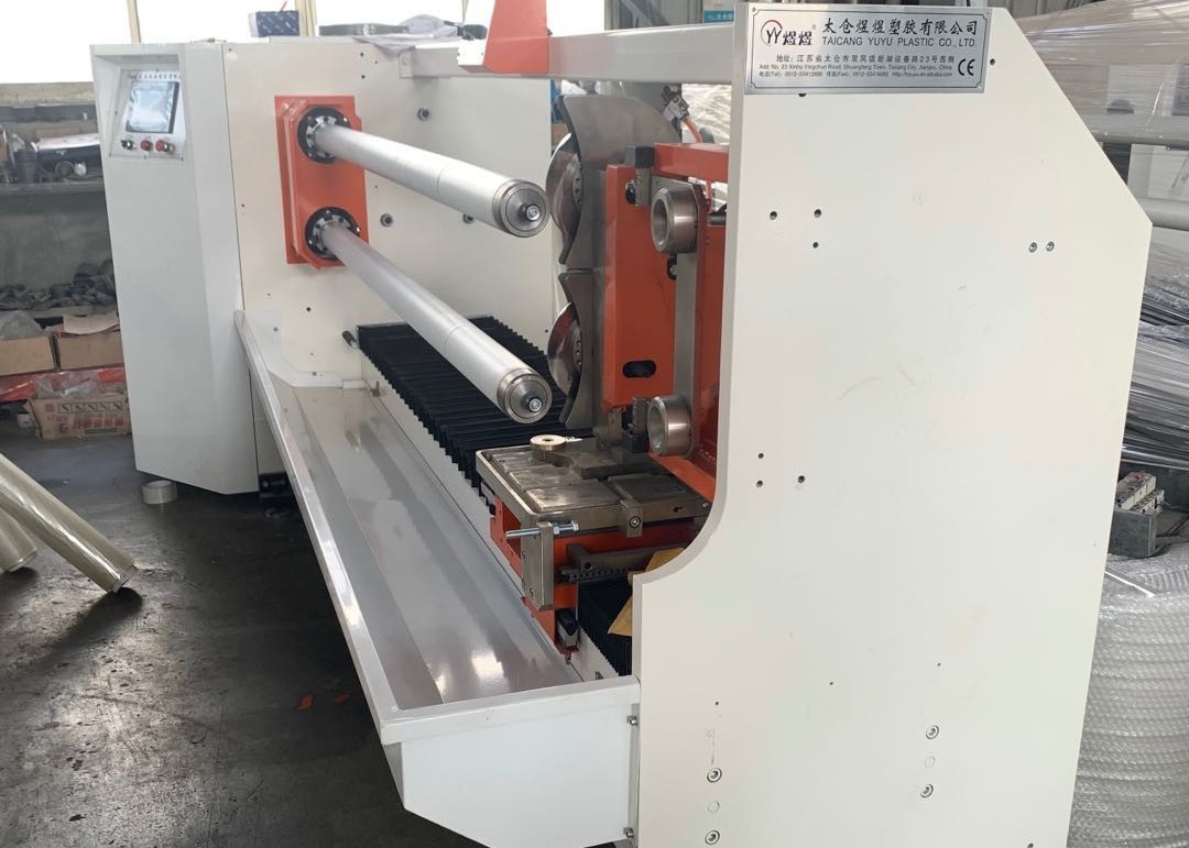  1800kg Self Adhesive 1300mm Tape Roll Cutting Machine Manufactures