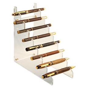  High Transparent Ladder Shape Acrylic Pen Holder Manufactures