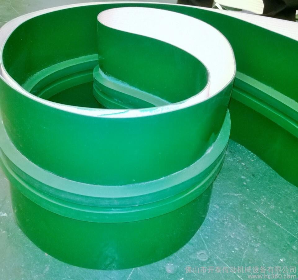 China 3mm Green PVC Conveyor Belt Smooth Glossy Food Grade High Temperature Conveyor Belt on sale