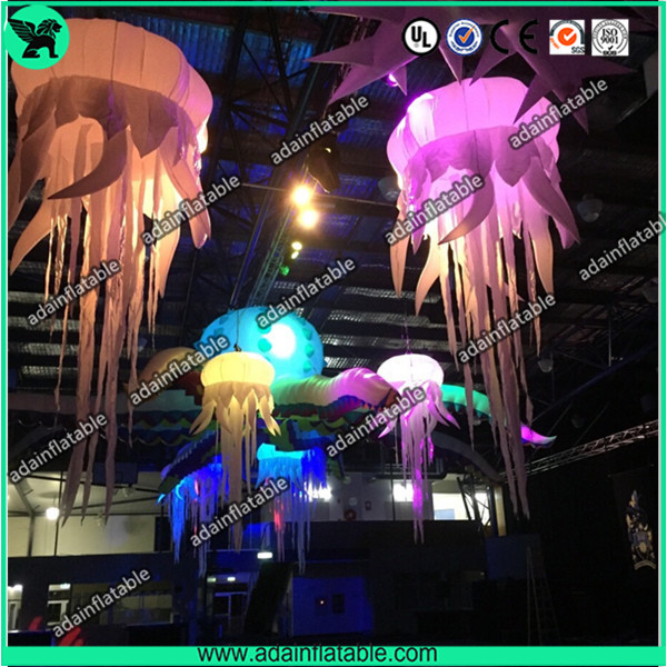  1m Stage Inflatable Lighting Led Decoration，Inflatable Jellyfish for Party Manufactures
