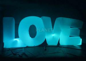  Wedding Inflatable Lighting Decoration Love Led Letter Balloon For Stage Manufactures