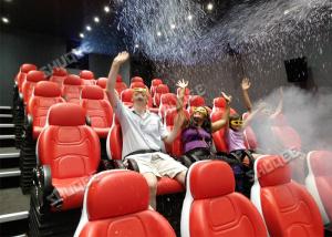  3D Museum And 5D Cinema Equipment Fiberglass / Genuine Leather Seat Cushion Manufactures