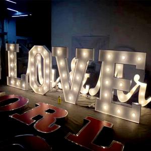  Led Bulb 3ft 4ft Marquee Letter Sign Wedding Love Letters Manufactures