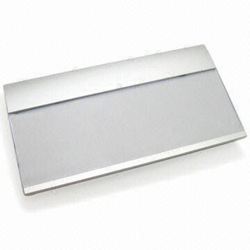  Silver Sandy Magnetic Name Badges, Measures 80 x 42mm, Made of Aluminum and PC Materials Manufactures