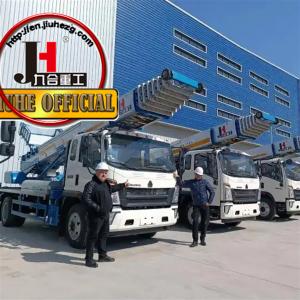 China China Hot Sale JIUHE/JH 28m 32m 36m 45m 65m Aerial Ladder Truck Mobile Elevator High Work Platform For Turkey on sale