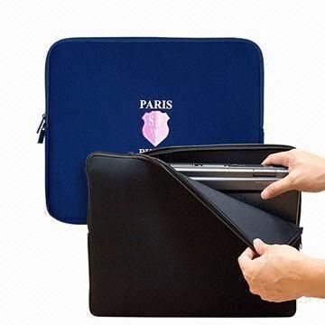  Neoprene Bag/Pouches for 16-inch Laptops, with Zipper Closure Manufactures