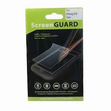  Screen Protector for Samsung/HTC/Mobile Phone, Anti-scratch/-dirt and High Transparent Manufactures