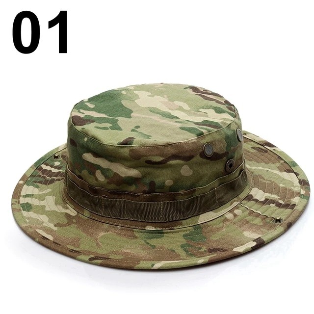  Military Camouflage Boonie Bucket Hats Army Hunting Outdoor Hiking Fisherman Cap Manufactures