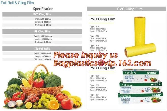 Compostable Biodegradable Corn PLA Foil Roll Wrap Film, PVC Cling Film, Fresh Food Wrap Cover, Food Wrap PE Cling Film 2