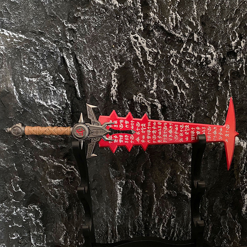 Doom Eternal Crucible Sword 3d Printed For Cosplay Metal Sword Keychain Toys