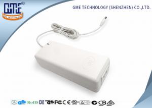  240mV Ripple White 2PIN C8 12V 24V 72W Universal AC DC Adapter , 88% Efficiency Manufactures