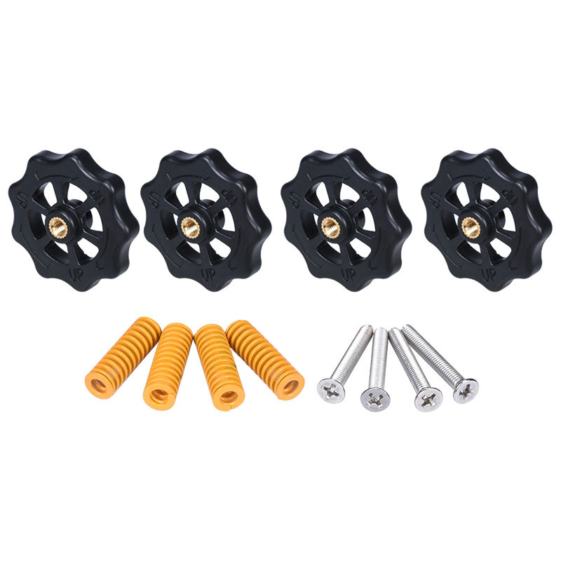  Yellow 8mm*4mm*25mm 3D Printer Springs Ender3 Hand Nut Screw M4 Leveling Kit Manufactures