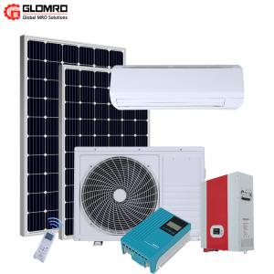 China 1 Ton 1400W Solar Powered Air Conditioner Air Cooler Wall Split Off Grid Dc 48V 60V 18000 Btu on sale