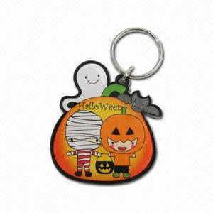  Laser-cut Clear Acrylic Key Tags, Halloween Motif Manufactures