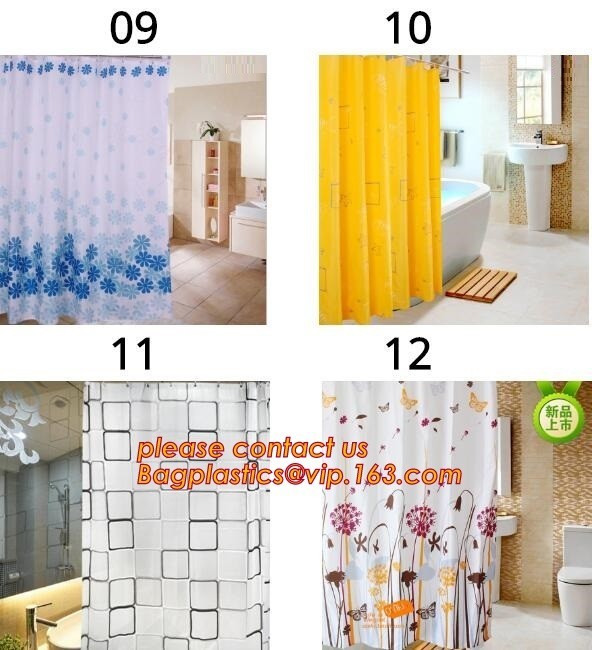  EU and USA best choose and fashionable priting YOUR LOGO shower curtain, bath curtain with lowest PRICE, Bathroom Custom Manufactures