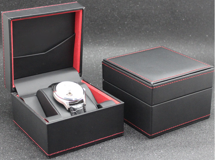  Eco - Friendly Plastic Watch Box PU Leather Outside Waterproof Environmentally Friendly Manufactures