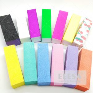  Disposable Sponge  Fingernail Buffer Block Customized  Color 6 Ways 4 Ways Manufactures