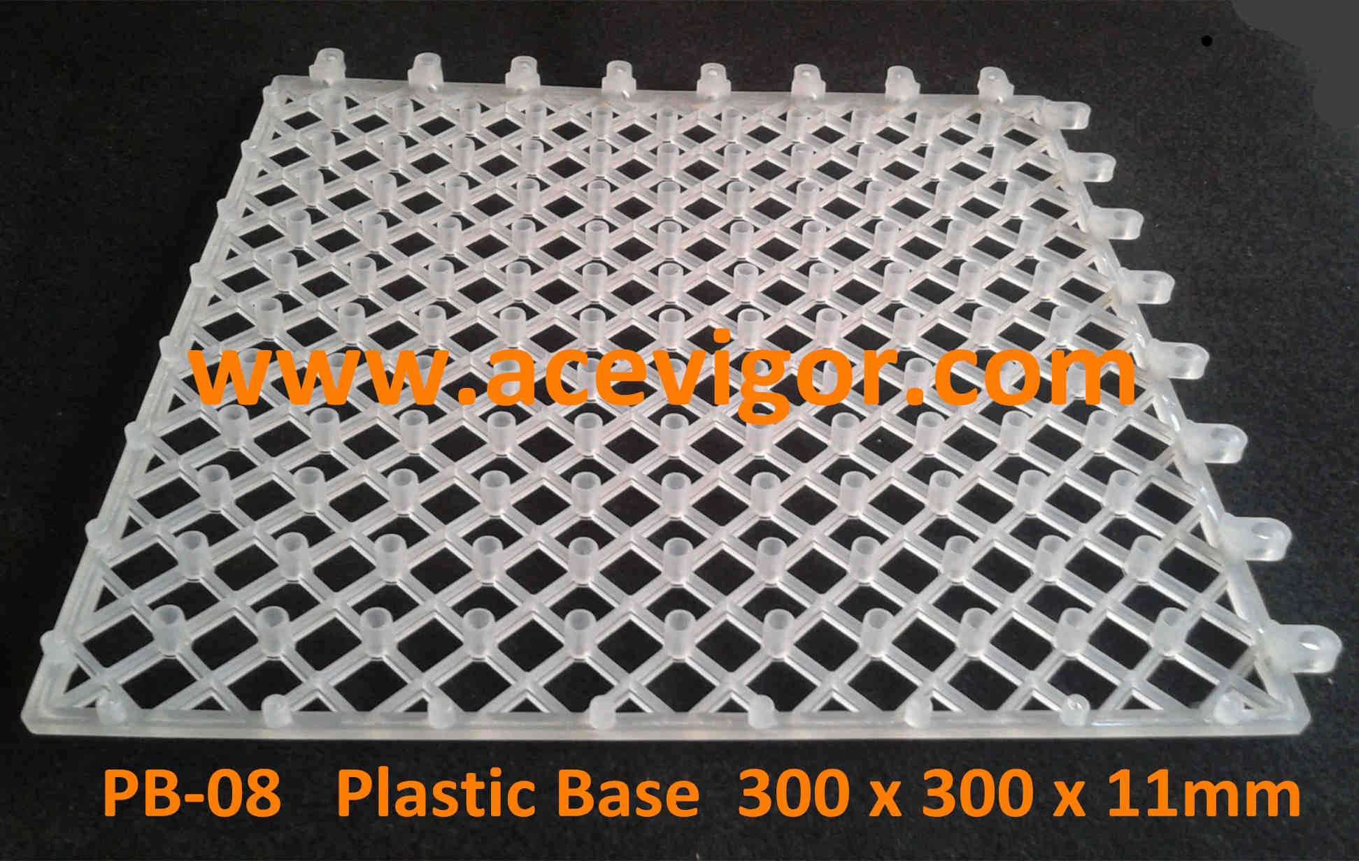  PB-08 White Plastic Base for WPC deck tiles Manufactures