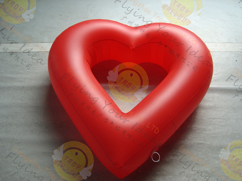  Party Inflatable Advertising Helium Balloons Attractive Red Love Shaped Manufactures