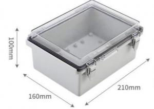  210x160x100mm IP65 ABS Plastic Enclosure With Hinged Cover Manufactures