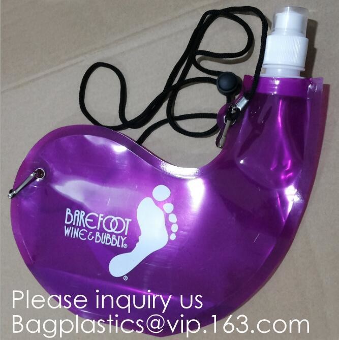 Liquor Pouches Drinking Flasks, Reusable Liquid Spout Bags, BPA Free, 3 32oz, 3 16oz, Collapsible Silicone Funnel Includ