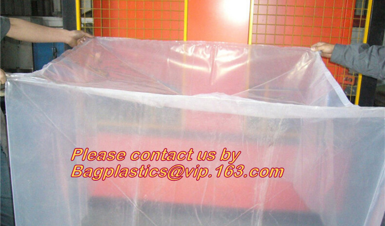  Plastic flat bottom vinyl cover /plastic poly pallet cover, Big square bottom poly pallet cover, huge clear plastic pall Manufactures