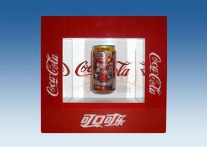  Window Shape Red Acrylic Levitation Floating Display With Silk Screen Printing Manufactures