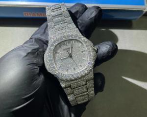  Luxury Moissanite Bust Iced Out Men Watch Hip Hop VVS Diamond Watch Manufactures