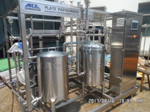  Type 1000L Fruit Juice Continuous Plate Pasteurizer Sterilization Machine Plate UHT Sterilizer Manufactures